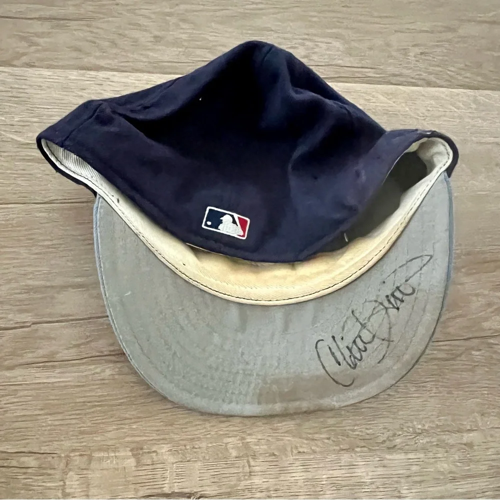 New Era Diamond signed autograph Angels cap hat 5950 7 1/8 100% Wool made in USA